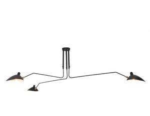 Louis 3 Arms Pendant - 16-L0031BK | InSTYLE Home & Rugs