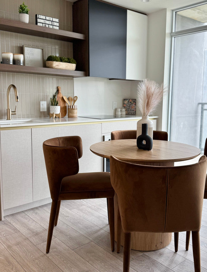 Roman Dining Table with Wood Top - perfect for family meals | Image 2 | InSTYLE Home & Rugs