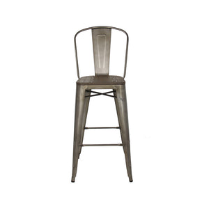 Rochelle Stools with Back and Wood Seat | Image 2 | InSTYLE Home & Rugs