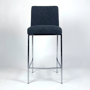 Celine Stool With Chrome Base - 16-N1057CCH-07A | InSTYLE Home & Rugs