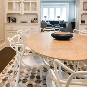 Trumpet Oval Dining Table with Venner Top - perfect for family meals | Image 3 | InSTYLE Home & Rugs