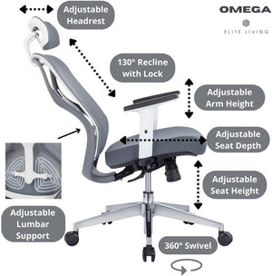 Omega Office Chair | Image 4 | InSTYLE Home & Rugs