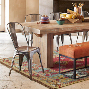 Rochelle Stackable Chair With Wood Seat - comfortable seating for dining and office spaces | Image 2 | InSTYLE Home & Rugs