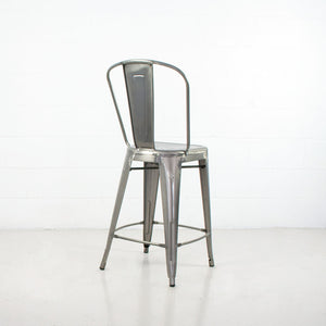 Rochelle Stool with Back - 16-N1085BGM | InSTYLE Home & Rugs