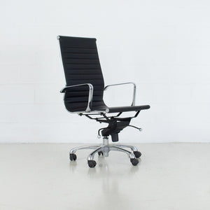 Office Chair Leatherette Seat Black | Image 3 | InSTYLE Home & Rugs