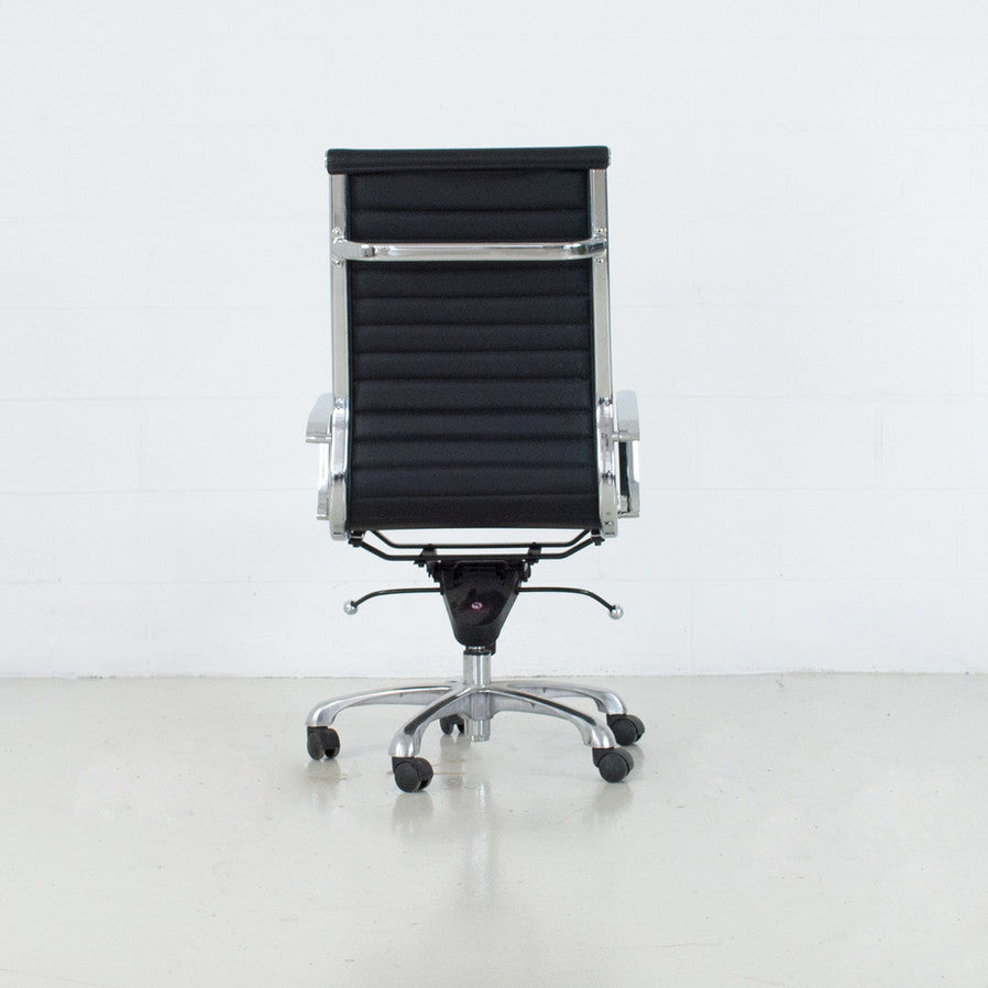 Office Chair Leatherette Seat Black | Image 1 | InSTYLE Home & Rugs