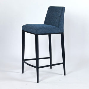 Celine Stool With Black Base - 16-N1057BBK-TAP | InSTYLE Home & Rugs
