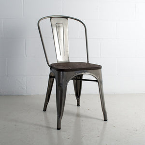 Rochelle Stackable Chair With Wood Seat - comfortable seating for dining and office spaces | Image 4 | InSTYLE Home & Rugs