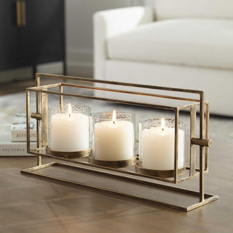 Wenman Triple Candleholder, Gold - | Image 1 | InSTYLE Home & Rugs