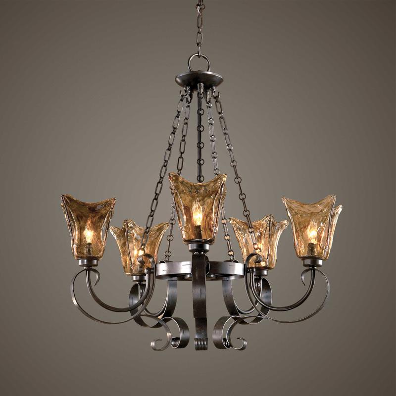 Vetraio, 5 Lt Chandelier - stylish lighting for any room | Image 1 | InSTYLE Home & Rugs