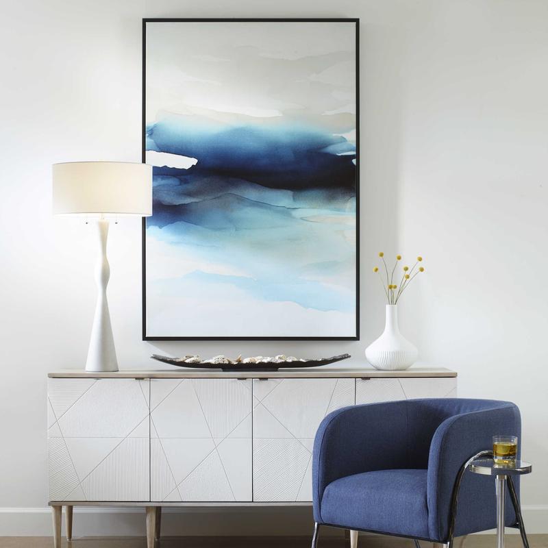 Waves Framed Canvas - timeless artwork that brings character to any space | Image 1 | InSTYLE Home & Rugs