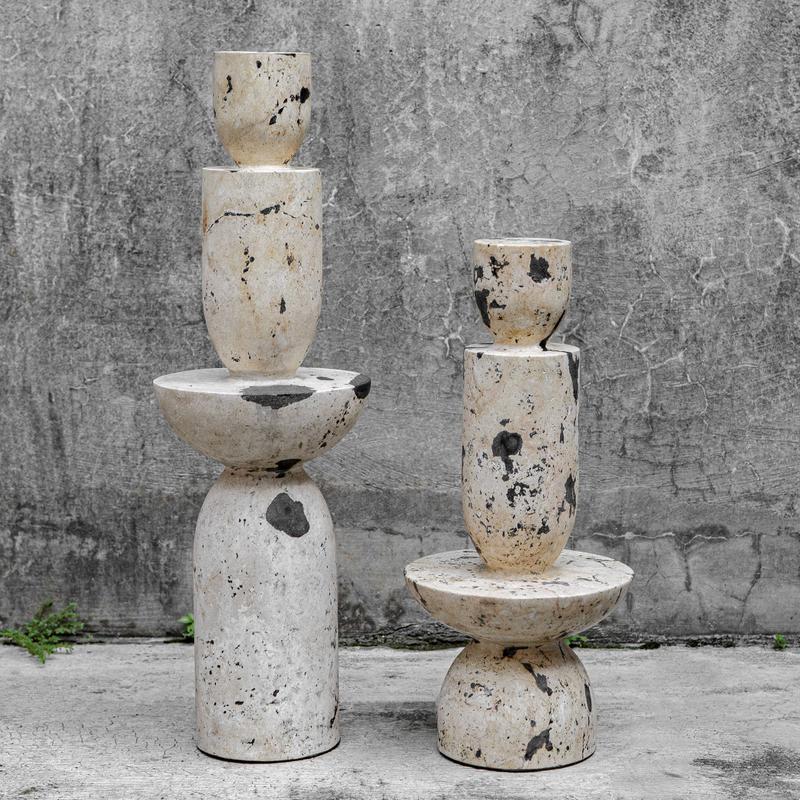 Nouveau Tower Indoor-Outdoor Sculptures, S/2 - stylish home accessories to complete your decor | Image 1 | InSTYLE Home & Rugs