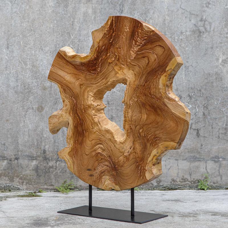 Bahati Wood Sculpture, Natural - find the perfect pieces to complement your interior design | Image 1 | InSTYLE Home & Rugs