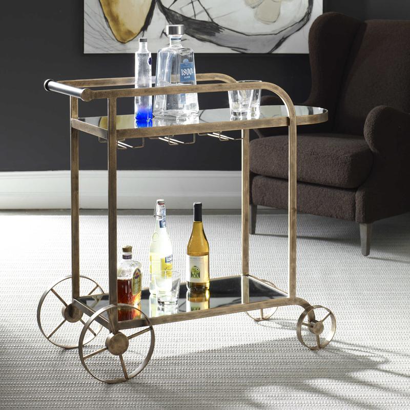 Carrinho Bar Cart - compact bar cart for small spaces and home entertainment | Image 1 | InSTYLE Home & Rugs