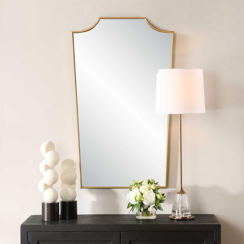 Demure Mirror - perfect for enhancing light and creating a sense of space | Image 1 | InSTYLE Home & Rugs