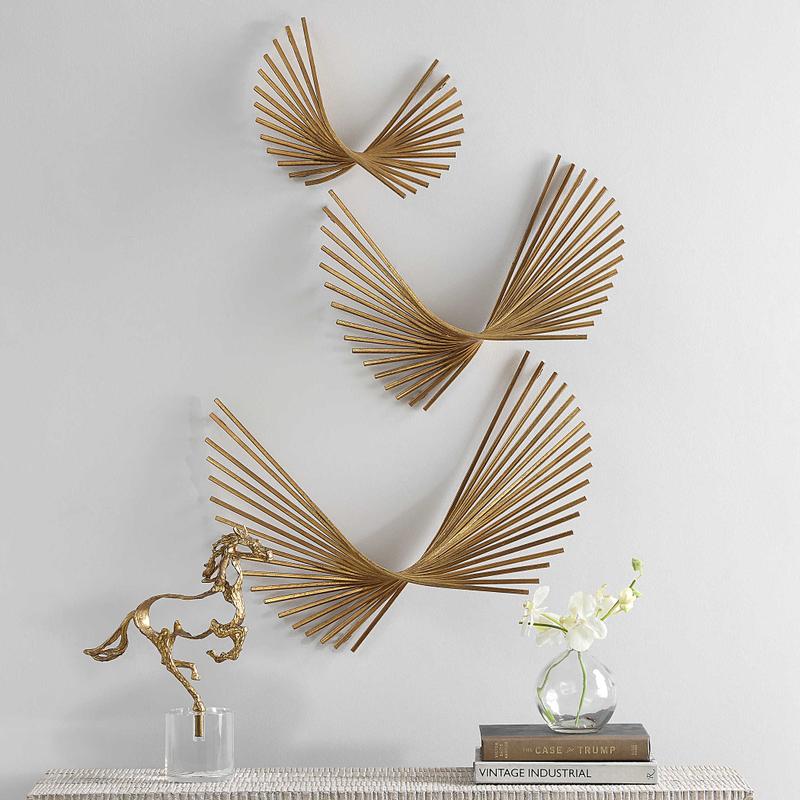 Coreograph Metal Wall Decor, S/3 - transform your walls with stylish wall decor | Image 1 | InSTYLE Home & Rugs