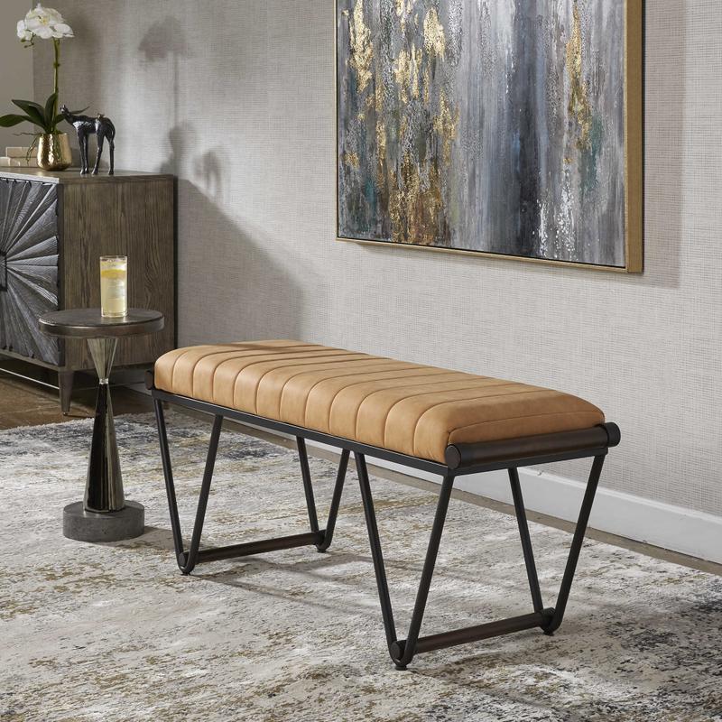 Woodstock Bench - durable bench with modern style | Image 1 | InSTYLE Home & Rugs