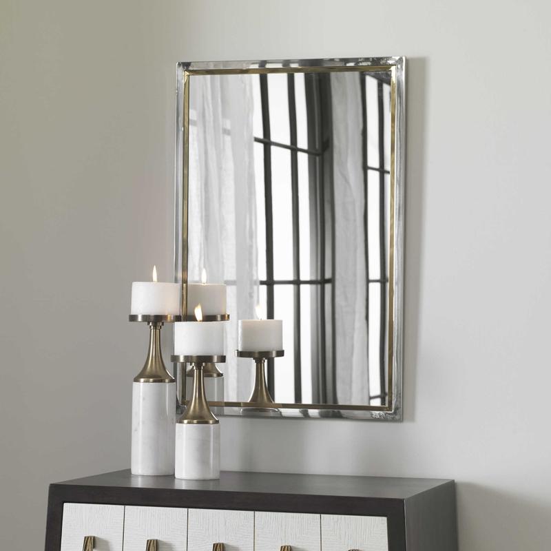 Locke Vanity Mirror - modern mirror with sleek design for contemporary interiors | Image 1 | InSTYLE Home & Rugs