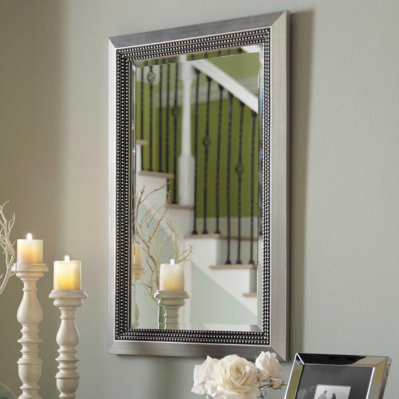Triple Beaded Mirror - modern mirror with sleek design for contemporary interiors | Image 1 | InSTYLE Home & Rugs