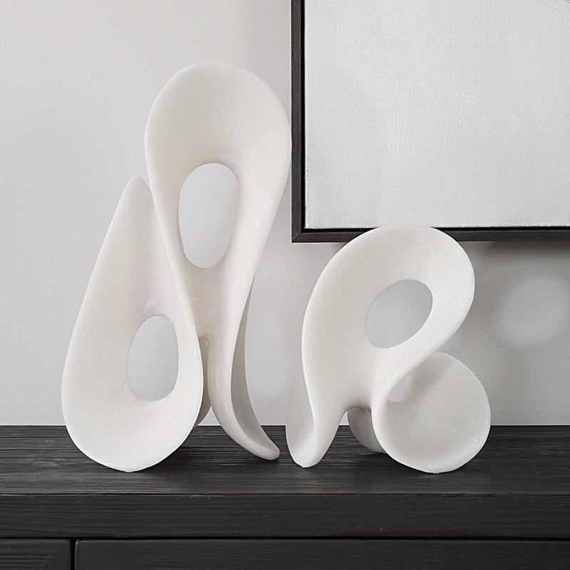 Silent Wave Indoor-Outdoor Sculptures, S/2 - decor accents and accessories for every room | Image 1 | InSTYLE Home & Rugs