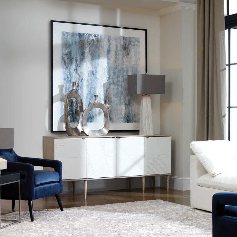 Above the Clouds Hand Painted Canvas - bold and creative art for unique interior décor | Image 1 | InSTYLE Home & Rugs