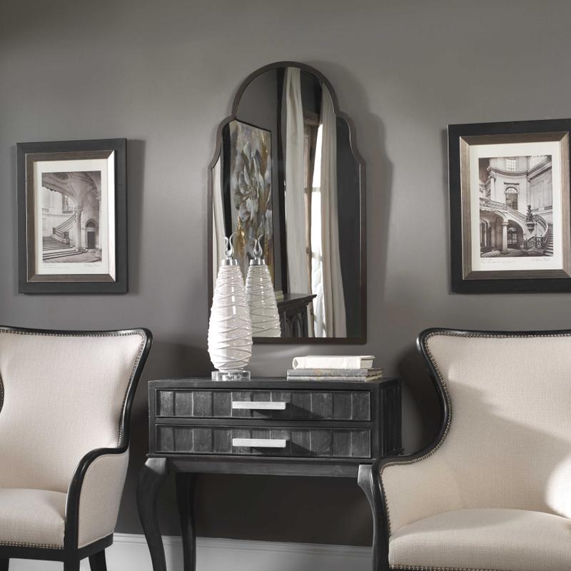 Brayden Arch Mirror, Bronze - elegant mirror for adding style and light to any room | Image 1 | InSTYLE Home & Rugs