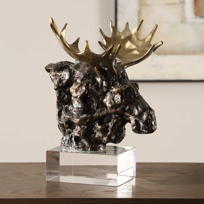 Moose Bust, Sculpture - decor accents and accessories for every room | Image 1 | InSTYLE Home & Rugs