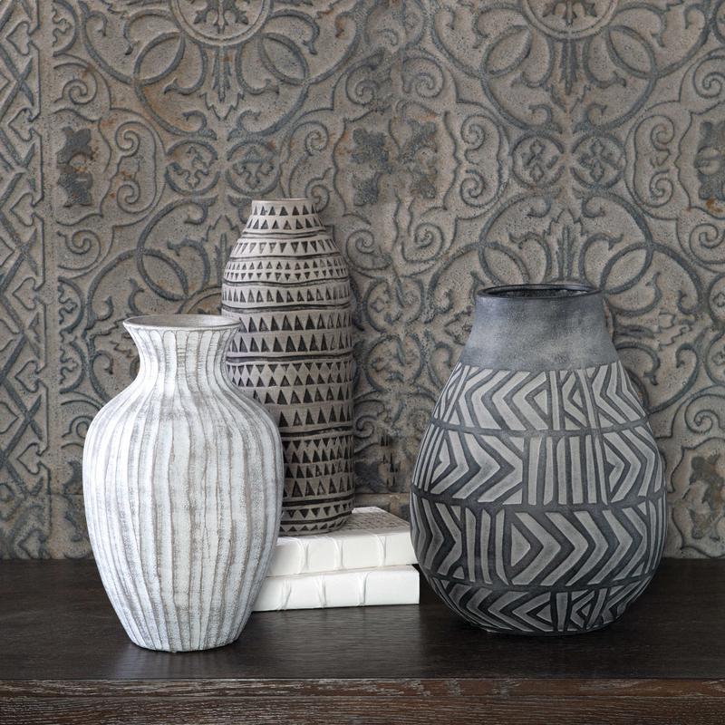 Natchez Vases, S/3 - modern vase with sleek design for floral arrangements | Image 1 | InSTYLE Home & Rugs