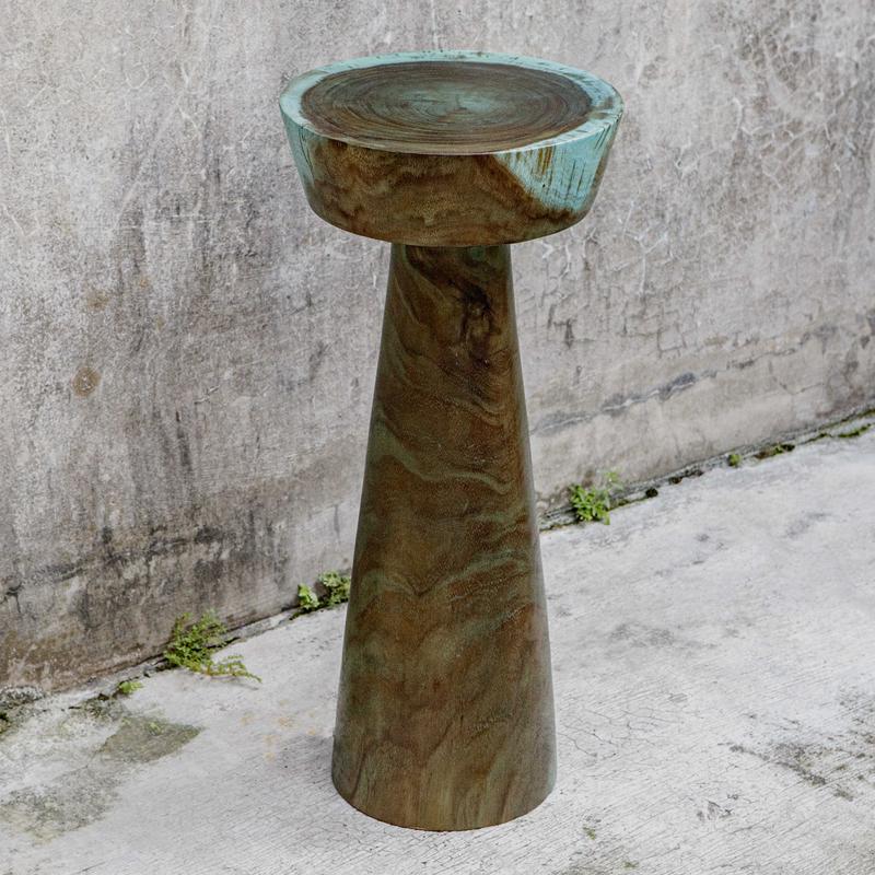 Mano Drink Table, Blue-Green - contemporary end table for sofas | Image 1 | InSTYLE Home & Rugs