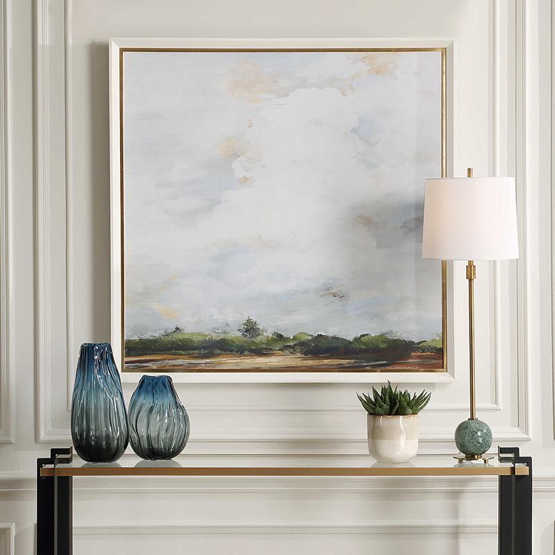 Whispering Cloudscapes Framed Print - eye-catching art pieces to enhance your home design | Image 1 | InSTYLE Home & Rugs
