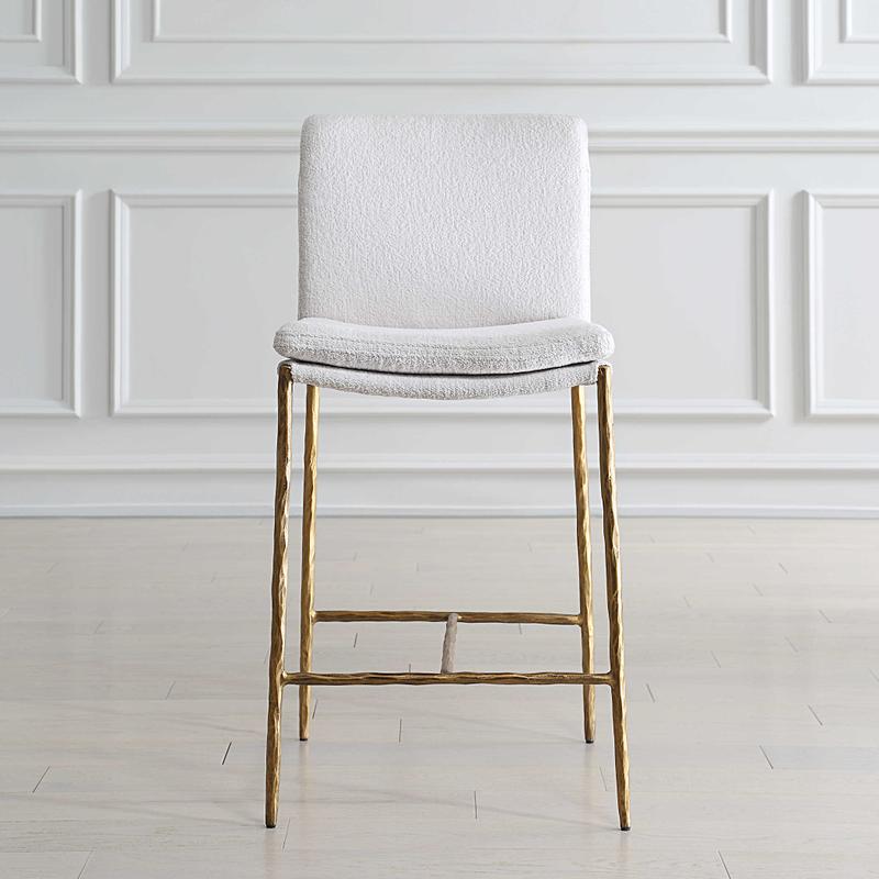 Ascend Counter Stool, White - perfect for modern counters | Image 1 | InSTYLE Home & Rugs