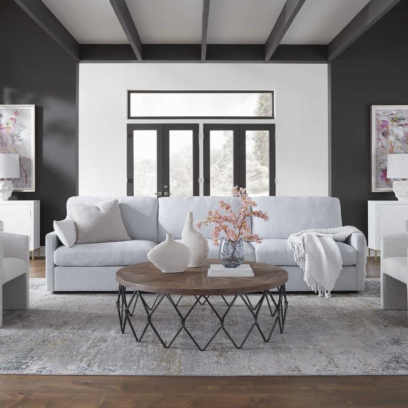 Refuge Sofa, Armless, Cloud Blue 23853-A - luxury sofa for any space | Image 1 | InSTYLE Home & Rugs