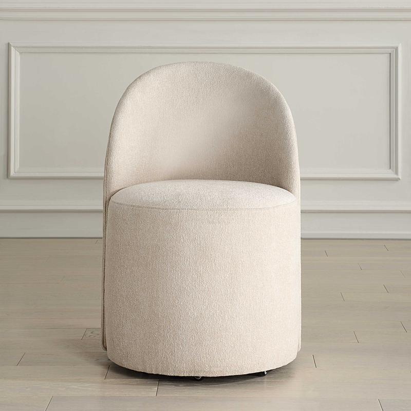 Roll With It Dining Chair, Sand - elegant seating for dining areas | Image 1 | InSTYLE Home & Rugs