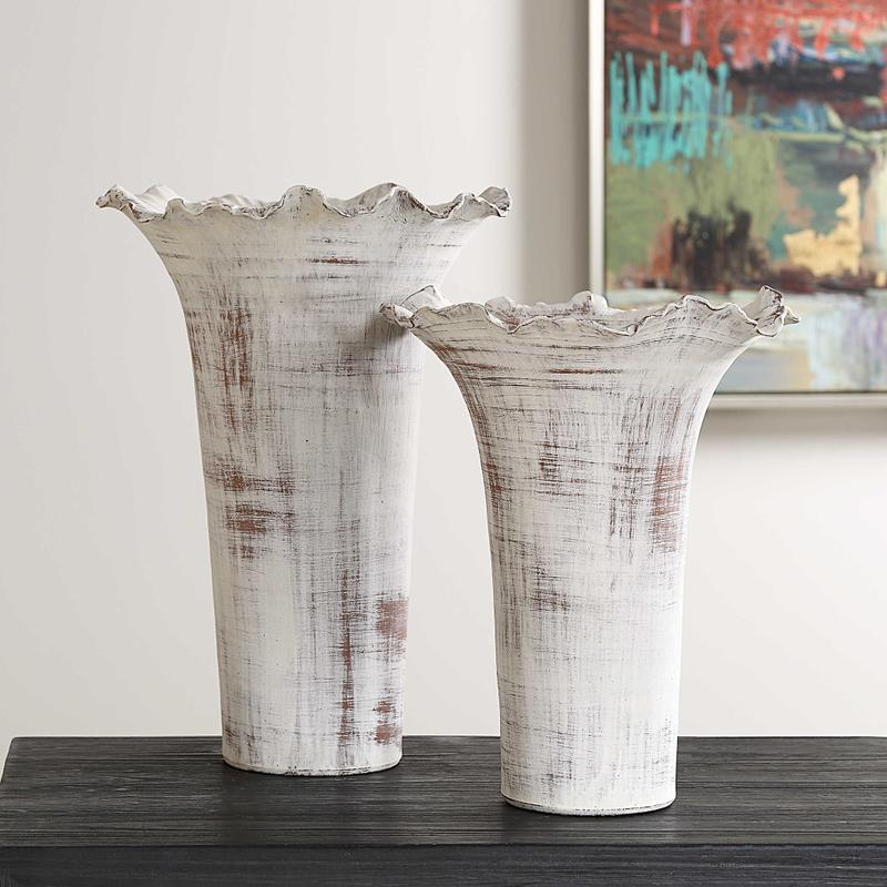 Ruffled Petal, Vases, S/2 - decor accents and accessories for every room | Image 1 | InSTYLE Home & Rugs