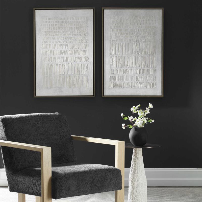 Social Theory Framed Canvases, S/2 - eye-catching art pieces to enhance your home design | Image 1 | InSTYLE Home & Rugs