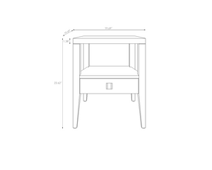 Hara 1 Drawer Accent Table - functional accent table with unique design for any room | Image 18 | InSTYLE Home & Rugs