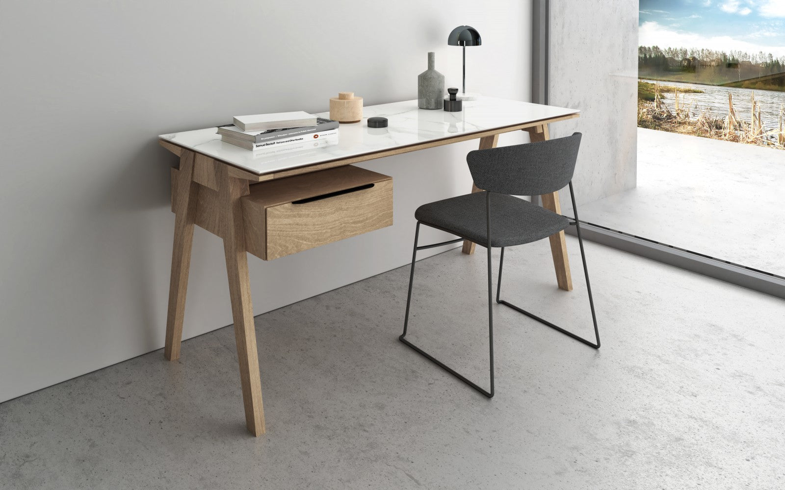 Howard-birch Desk - perfect for work or study | Image 2 | InSTYLE Home & Rugs