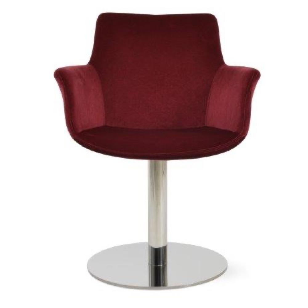 Bottega Round Swivel Dining Armchair - stylish chairs for any table | Image 1 | InSTYLE Home & Rugs