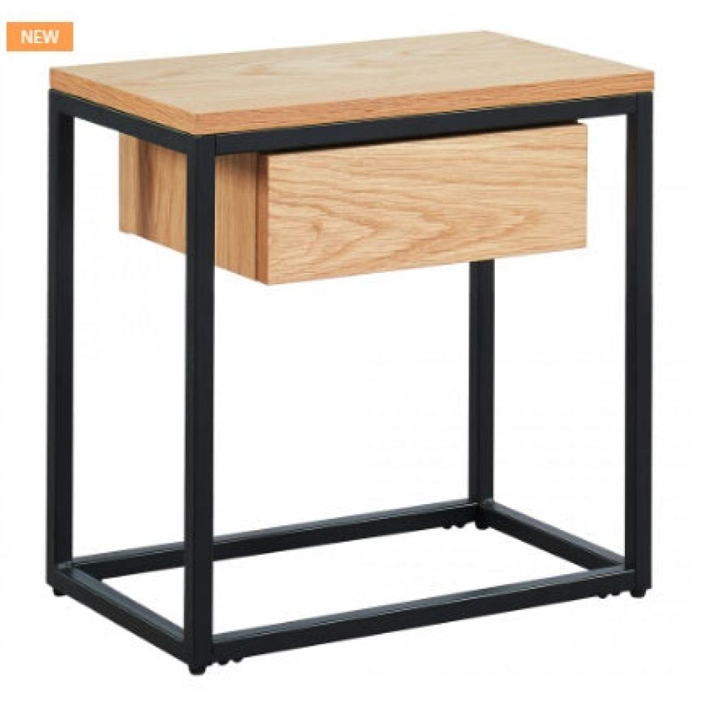 Lance Accent Table in Oak - functional accent table with unique design for any room | Image 1 | InSTYLE Home & Rugs
