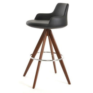 Dervish Pyramid-mw Swivel Counter&bar Stool - perfect for small spaces | Image 4 | InSTYLE Home & Rugs