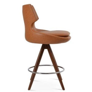 Patara Pyramid-mw Counter & Bar Swivel Stool - compact and stylish design | Image 1 | InSTYLE Home & Rugs