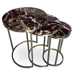 Alexy Marble Nesting End Table - accent tables for living rooms | Image 4 | InSTYLE Home & Rugs