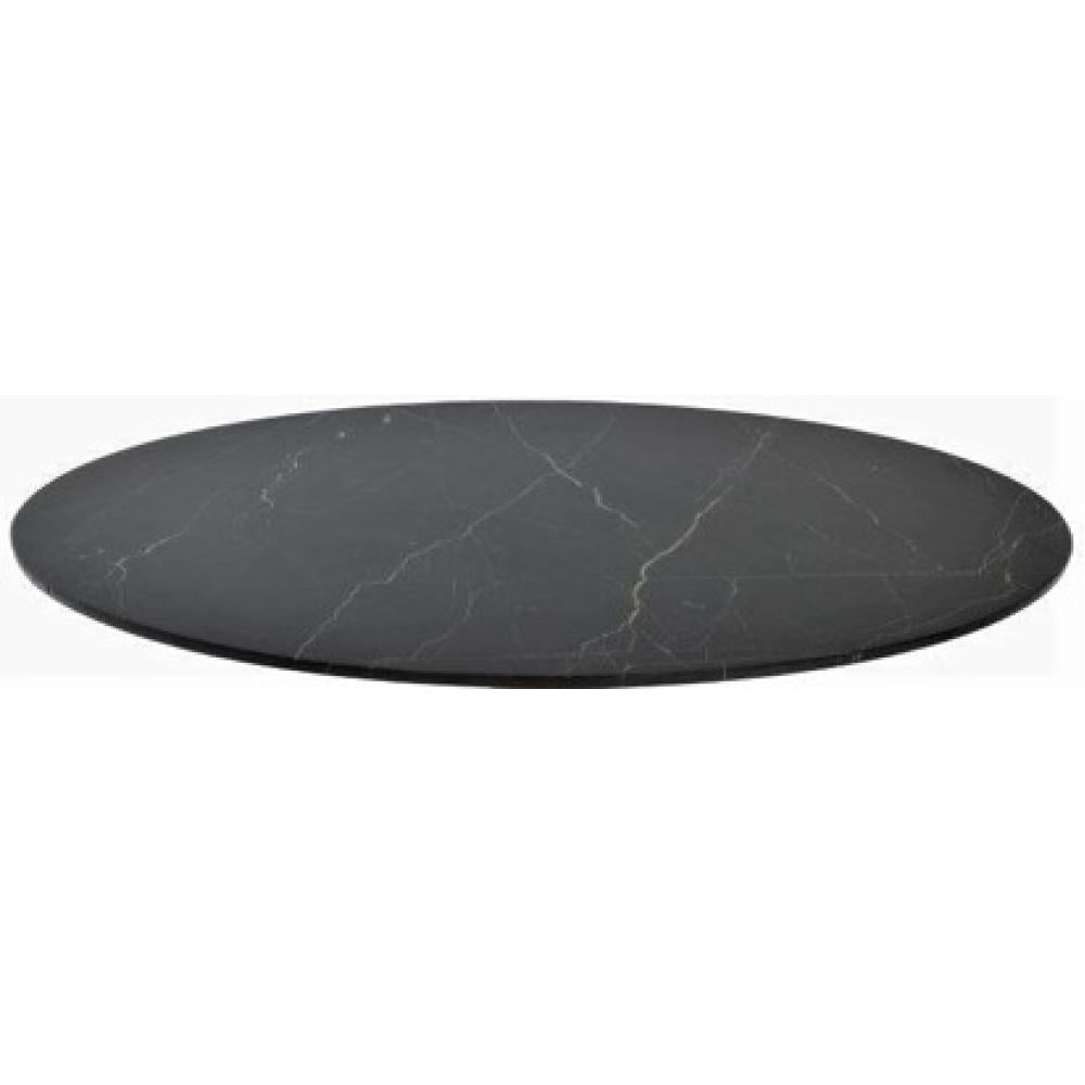 Marble Round Black Top 36" - compact round table for cozy spaces and intimate settings | Image 1 | InSTYLE Home & Rugs