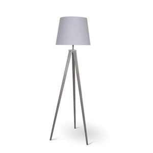 Nixon Floor Lamp Silver - perfect lighting for modern homes | Image 1 | InSTYLE Home & Rugs