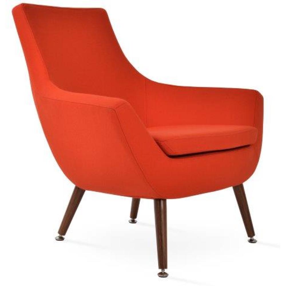 Rebecca Armchair 4 Legs Metal - upholstered armchair with padded comfort | Image 1 | InSTYLE Home & Rugs