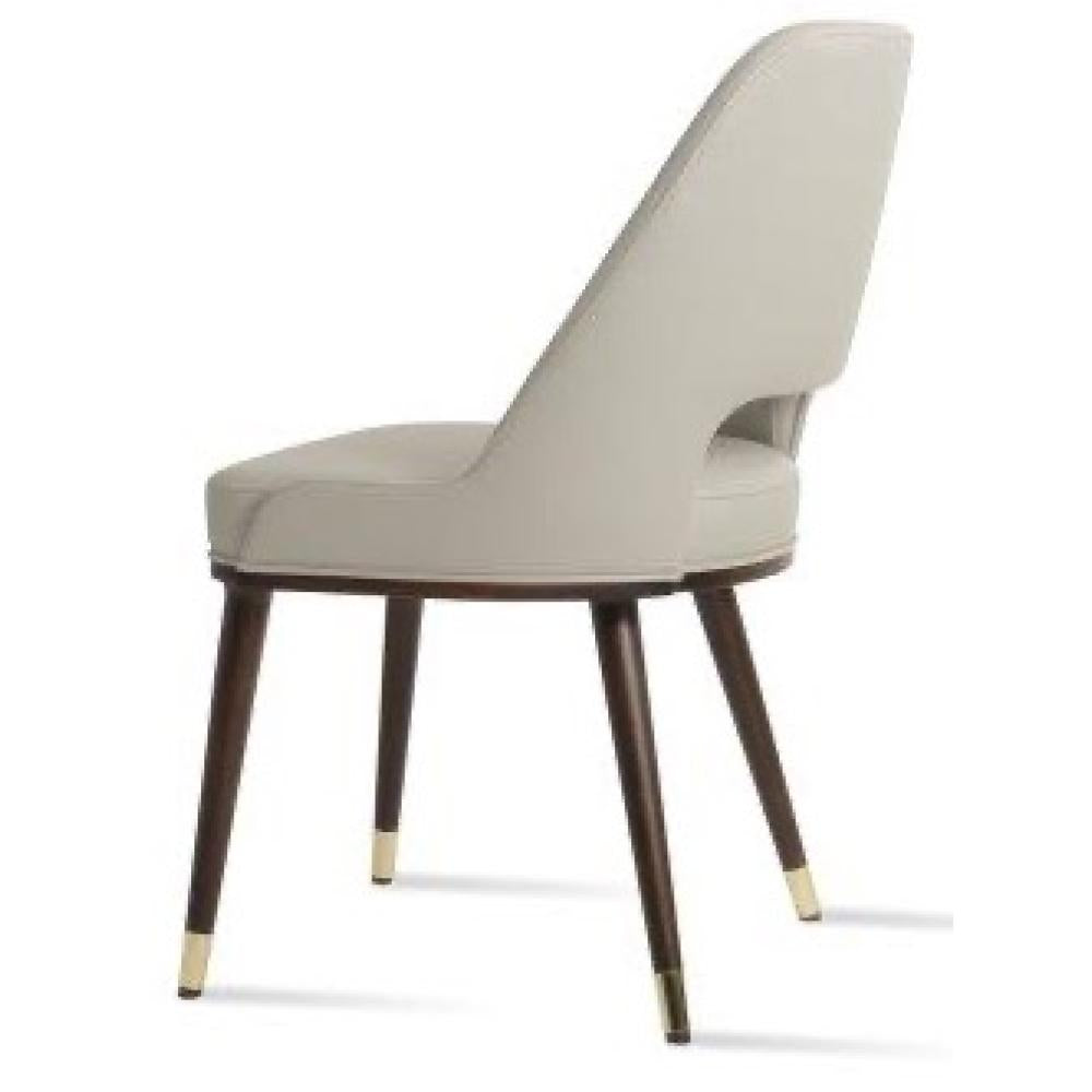 Marash Wood Brass Ring F.frame Dining Chair - stylish chairs for any table | Image 1 | InSTYLE Home & Rugs