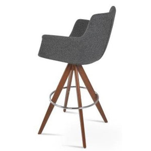 Bottega Pyramid-mw Swivel Stool Counter & Bar - perfect for small spaces | Image 1 | InSTYLE Home & Rugs