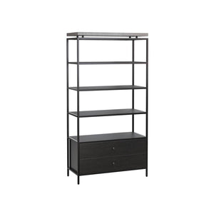 Norwood Bookcase - wooden bookcases with multiple shelves for ample storage | Image 1 | InSTYLE Home & Rugs