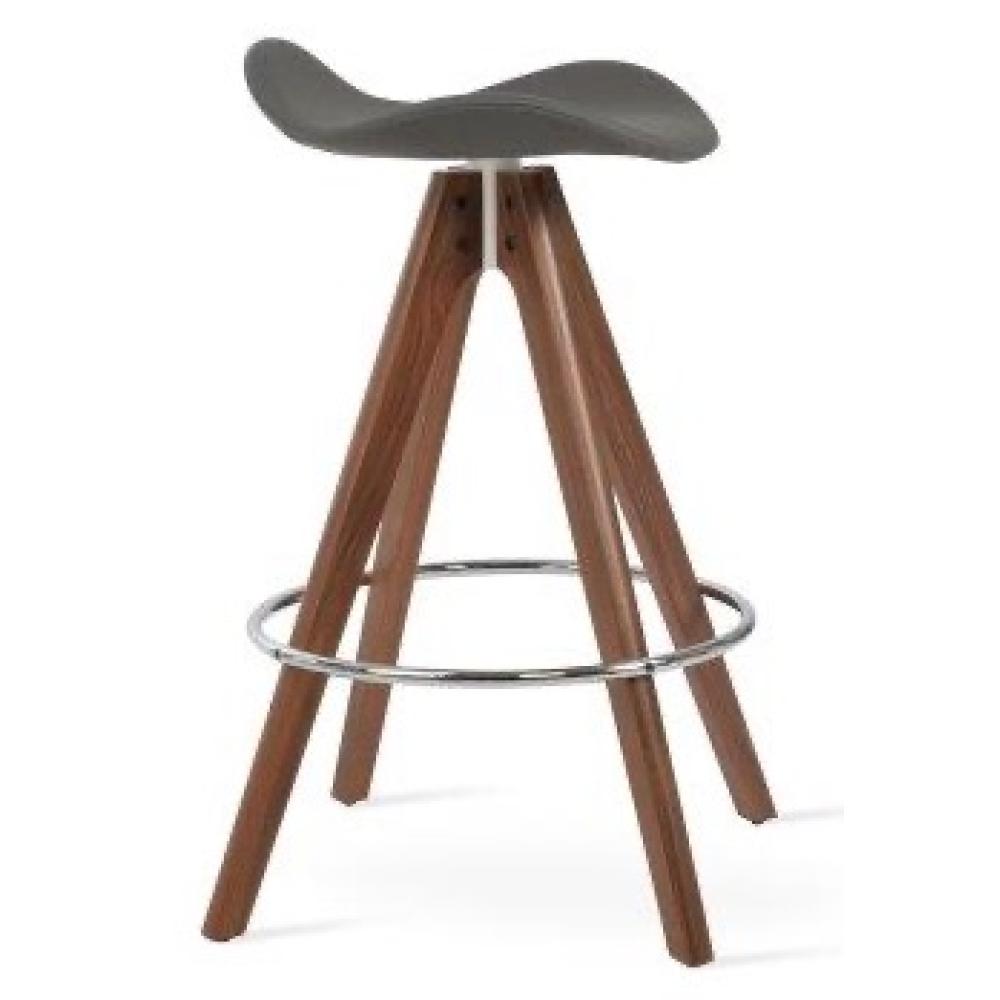 Falcon Pyramid Wood Swivel Stool - available in various heights | Image 1 | InSTYLE Home & Rugs