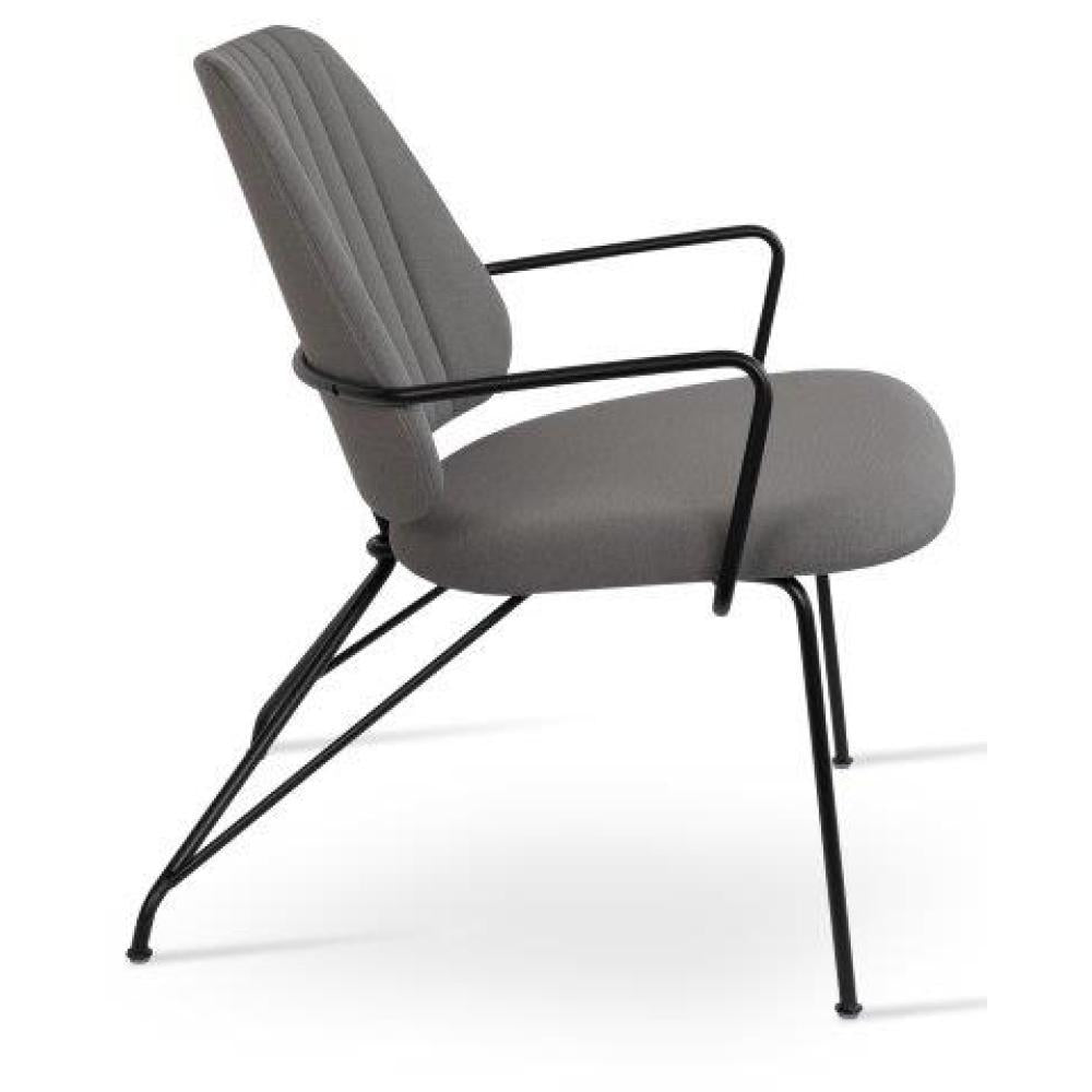 Langham Lounge Armchair - upholstered armchair with padded comfort | Image 1 | InSTYLE Home & Rugs